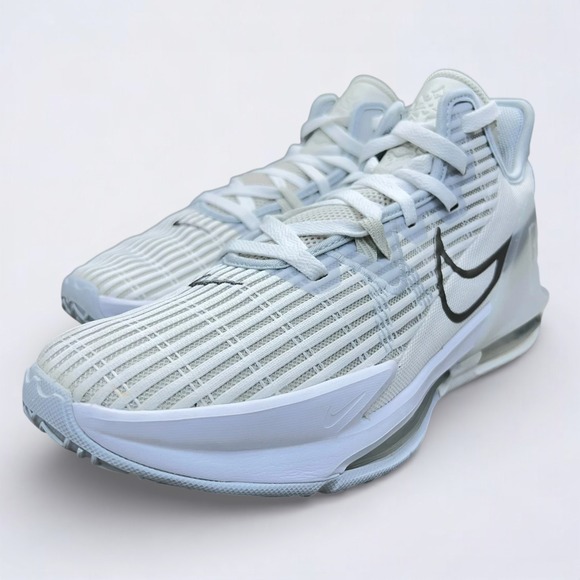 Nike LeBron Witness VI Mens Size 10.5 Basketball Shoes Sneakers White CZ4052-102